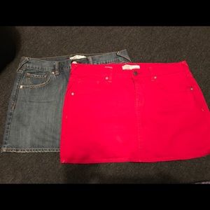 Denim skirts